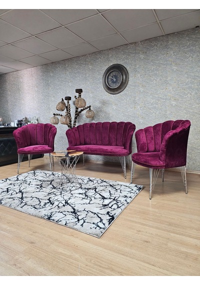 Zafir Krom Kaplama Tel Ayak Papatya Çay Seti Koltuk Takımı , Balkon, Salon, Ofis, Cafe Koltuk Takımı Bordo Zafir Krom Kaplama Tel Ayak Papatya Çay Seti Koltuk Takımı , Balkon, Salon, Ofis, Cafe Koltuk Takımı Bordo