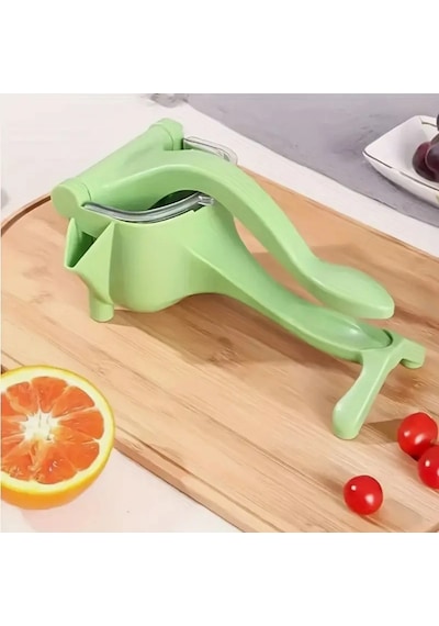 Yeşil Renk Manuel Meyve Sıkacağı Plastik Pratik Limon Portakal Sıkma Aparatı Ergonomik Ev Tipi Çok Renkli