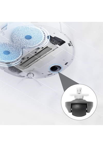 Roborock S5 S6 S7 S8 Q7 Q8 İçin 2 Adet Ön Tekerlek Siyah