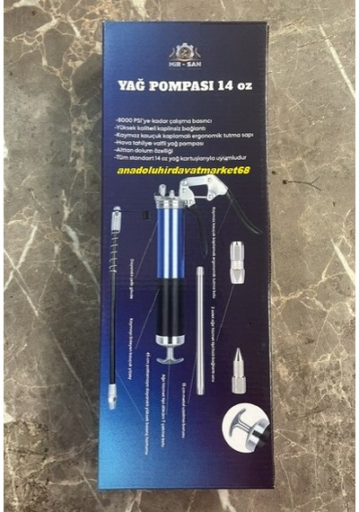 Mrs Gres Yağ Pompası 500cc Yüksek Basınçlı Gres Yağ Basma Pompası 5pcs 8000psi