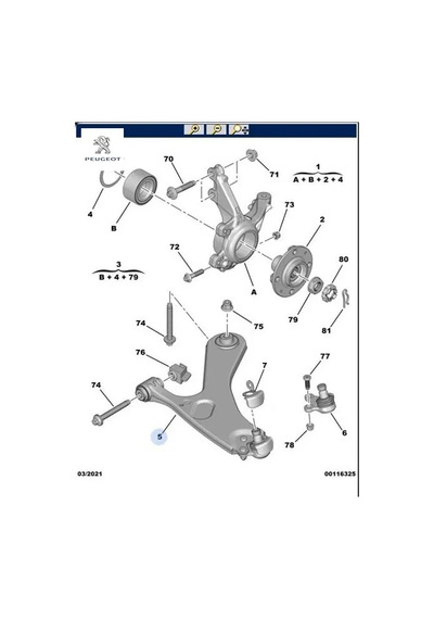 Ön Salıncak 9831682580 Peugeot
