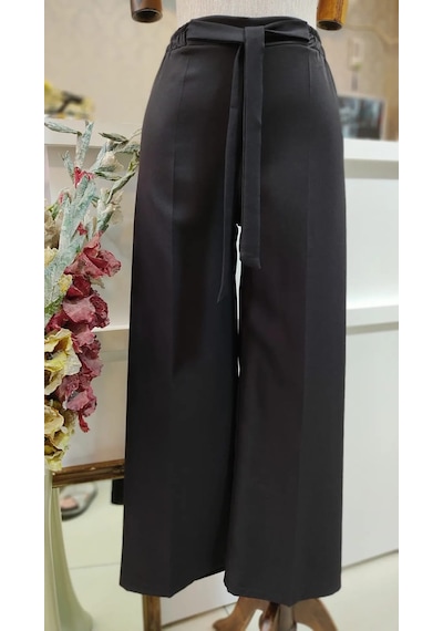 Alisma Moda Bol Paça Kadın Pantolon Siyah