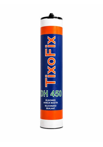 Tixofix Dh450 Beyaz Silikonize Akrilik Mastik 0001 Beyaz