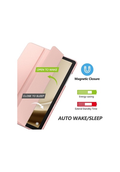 Samsung Galaxy Uyumlu Tab A9 Plus X210 X213 X215 X217 Kılıf New Pu Deri Smart Standlı Case Uyku Modlu