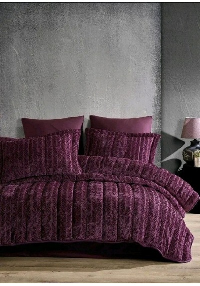 Elart Yeni Nesil Uykuseti 6 Parça Velvet Mürdüm 230x220 Bordo