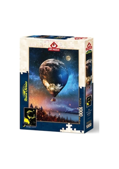 Art Puzzle 1000 Parça Puzzle Ay'a Yolculuk Neon 5013