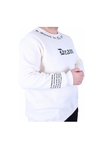 Moc Grande Mocgrande Büyük Beden Bisiklet Yaka 3ip Sweat Dream 25715 Bej Bej