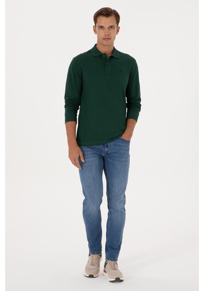 U.s. Polo Assn. Erkek Koyu Yeşil Sweatshirt 50307688-vr079 Koyu Yesıl