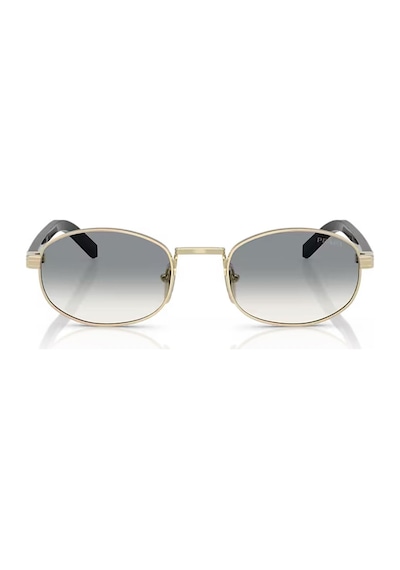 Prada Pr B53s Zvn02c 52 Unisex Oval Gold Metal Güneş Gözlüğü Altın