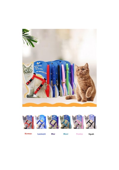 Technojet Kedi Gezdirme Seti, Kedi Göğüs Tasması ve İpi