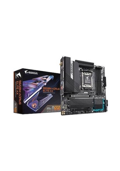 Gıgabyte B650M Aorus Elite AX 6666 MHz (OC) DDR5 Soket AM5 mATX Anakart
