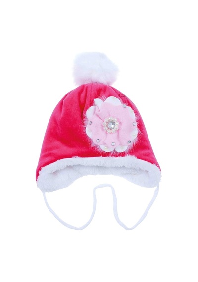 Bay Şapkacı İçi Peluş Kız Çocuk Pembe Bere  Fuşya 4845