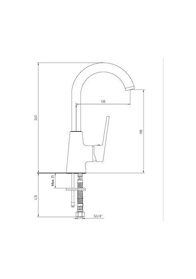 Eca Ar Fine 102188145 Kuğu Borulu Lavabo Bataryası Krom