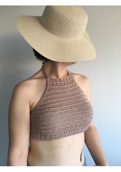 Tuyy Özel Tasarım Bej Renk Bikini Üstü