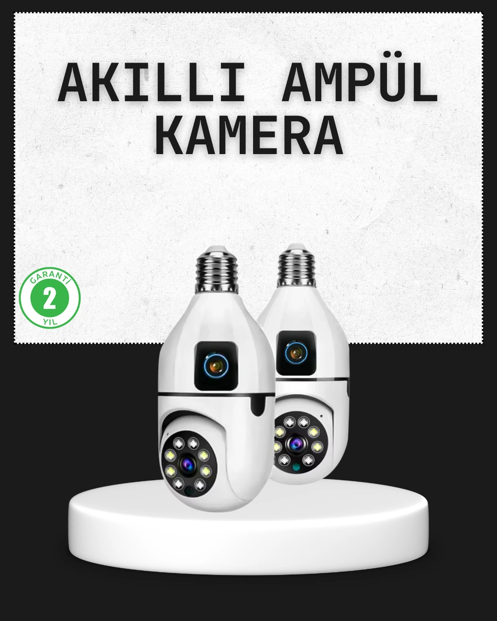 Tak Çalıştır Ampul Kamera - Full Hd 1080p Kablosuz Güvenlik Çözümü