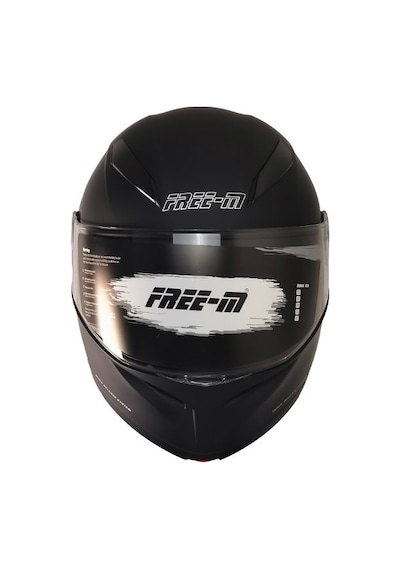 Fr-965 Mat Siyah Motosiklet Kaskı Çene Açılır Güneş Vizörlü Motorcu Kask