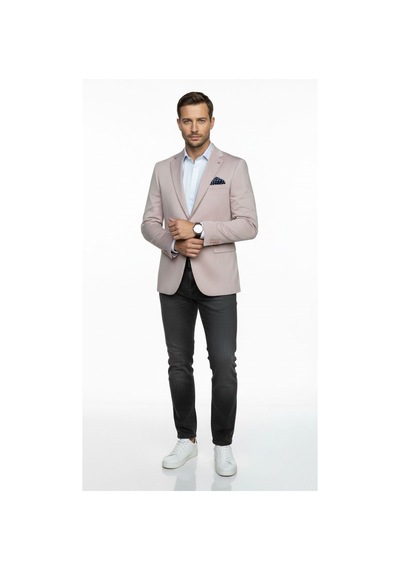 Plus Scorpion Erkek Blazer Ceket Slim Fit, Tek Düğme, Şık Davet Ve İş Kombin Ceketi Bordo