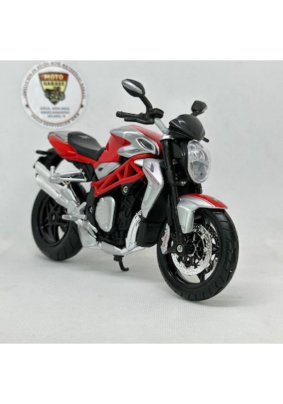 Mv Agusta Brutale 1090 Rr 1:12 Diecast Motosiklet Model Kırmızı Beyaz Koleksiyonluk