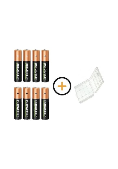 Duracell 2500 mAh AA Şarj Edilebilir Kalem Pil 8'li + Pil Kutusu