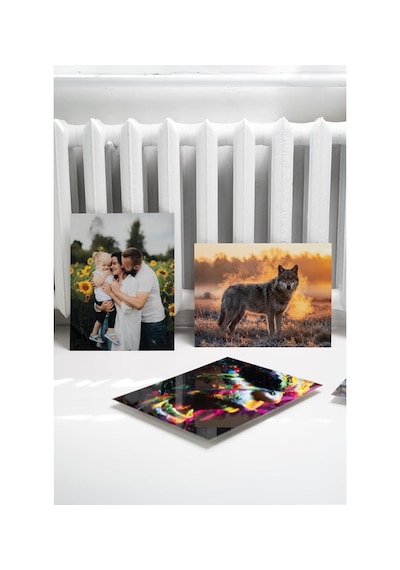 Premium Kişiye Özel 2 Adet Metal Poster Tablo Full Hd Kalite Baskı 10x15 Cm Çok Renkli