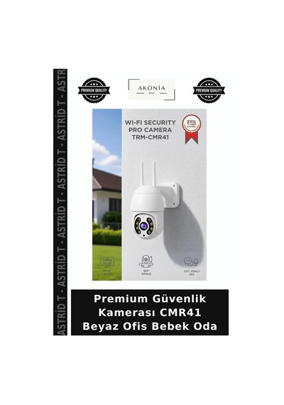 Premium Güvenlik Kamerası Cmr41 Beyaz Ofis Bebek Oda