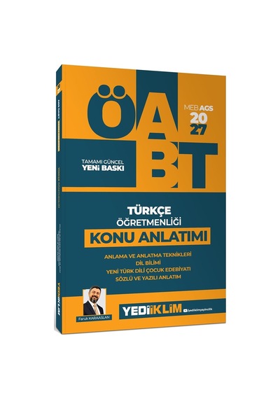 Yediiklim 2027 Ags Öabt Türkçe Öğretmenliği Anlama Ve Anlatma Teknikleri Dil Bilim Yeni Türk Dili Çocuk Edebiyatı Sözlü Ve Yazıl