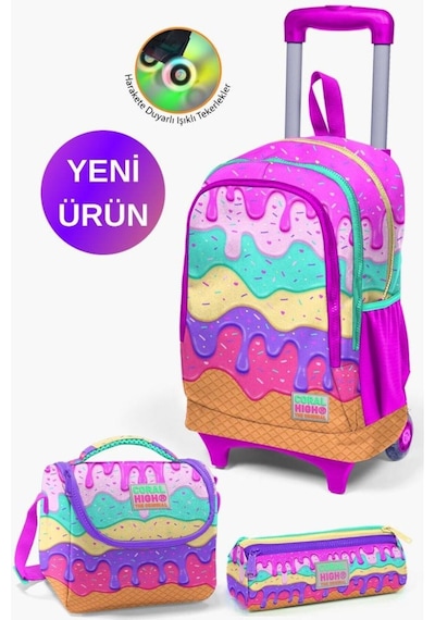 Pembe Rengarenk Dondurma Çok Renkli
