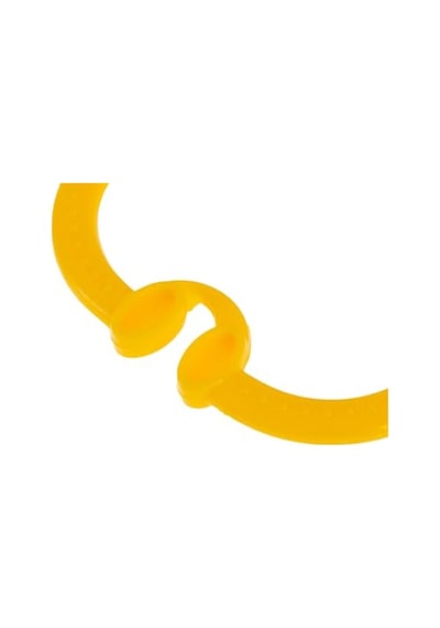 Babyjem Çıngıraklı Puset Halkası Sarı Oval Açık Gri