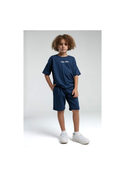 Rolypoly Erkek Çocuk Mavi Bermuda Takım 5274-47577 Mavi