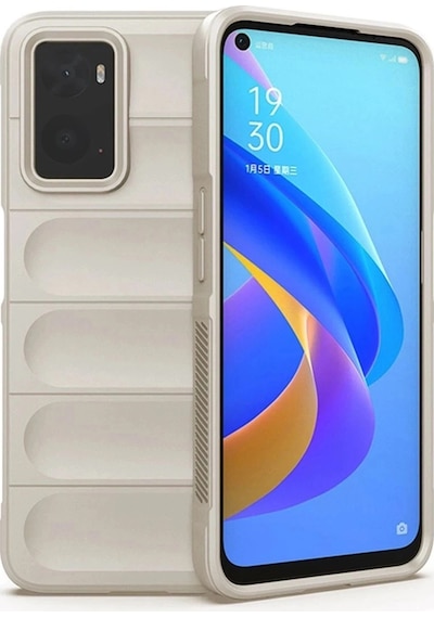 Durukar Realme 9i 4g Kılıf Optimum Silikon - Krem