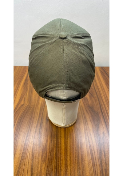 Hamze Polo Nakışlı Gabardin Kumaş Unisex Cap Şapka Haki