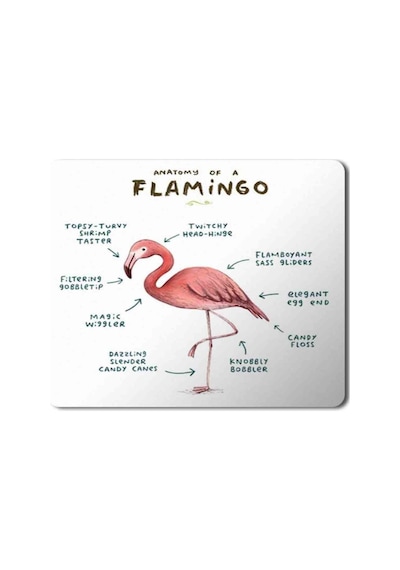 Flamingo Anatomisi Flamingo Anatomy Mouse Pad Mousepad