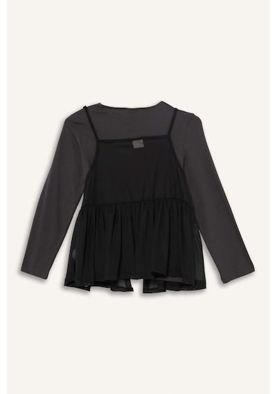 Defacto Kız Çocuk Loose Fit Bisiklet Yaka Baskılı Uzun Kollu Tişört G1083a825auar58 Antrasit Defacto Kız Çocuk Loose Fit Bisiklet Yaka Baskılı Uzun Kollu Tişört G1083a825auar58 Antrasit