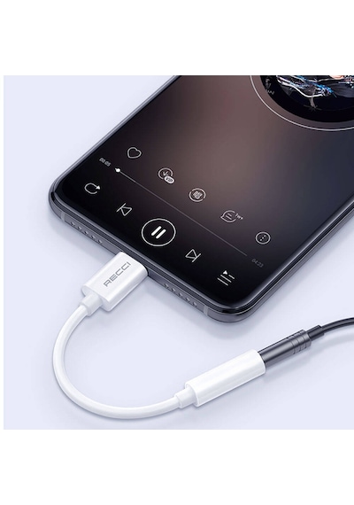 Type-c Den Aux Dönüştürücü Kablo Recci Rds-a03 3.5mm To Type-c Audio Ses Aux Kablo