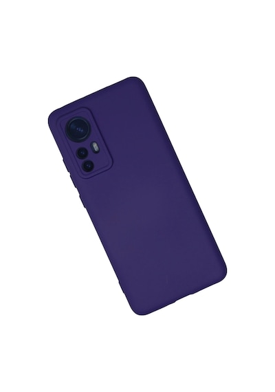 Xiaomi Mi 12 Kılıf Nano İçi Kadife Silikon - Mor Düz Renkli