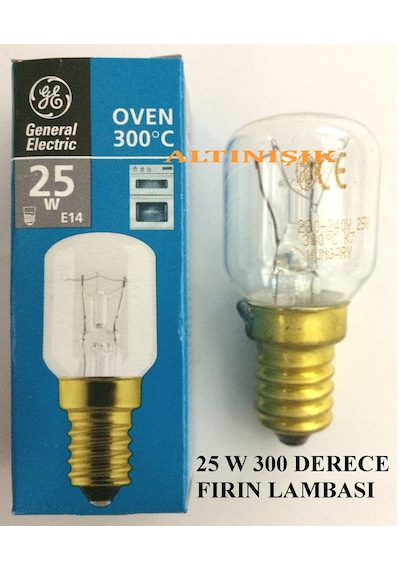 Fırın Ampulü 25W 300 Derece General 25Watt Fırın Ampul