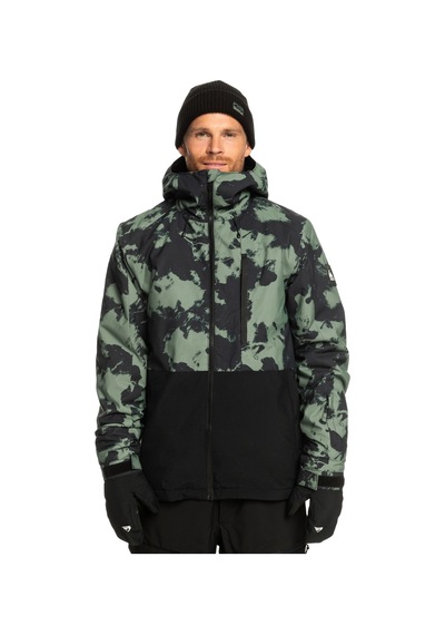 Quiksilver Mission Printed Block Erkek Snowboard Montu Yeşil