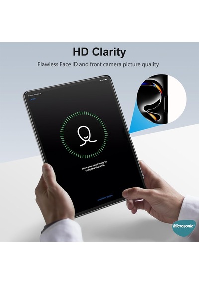 Microsonic Apple Uyumlu iPad  Air 11 2025 A3266-a3267 Tempered Glass Cam Ekran Koruyucu