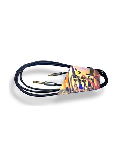 Pawer 1.5metre 6.3mm Mono - 3.5mm Stereo Kablo
