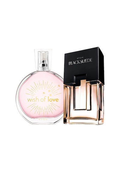 Avon Black Suede Erkek Parfüm + Wish Of Love Kadın Parfüm Seti