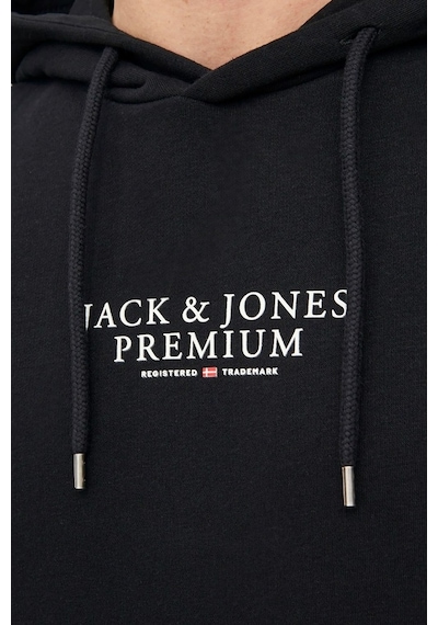 Jack & Jones Erkek Kapüşonlu Sweatshirt Jprbluarchıe 63412216335 Siyah