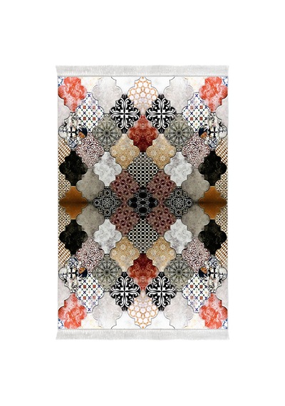 Eko Trend Djt Halı Yıkanabilir Kaymaz Taban Mu120 Patchwork Renkli