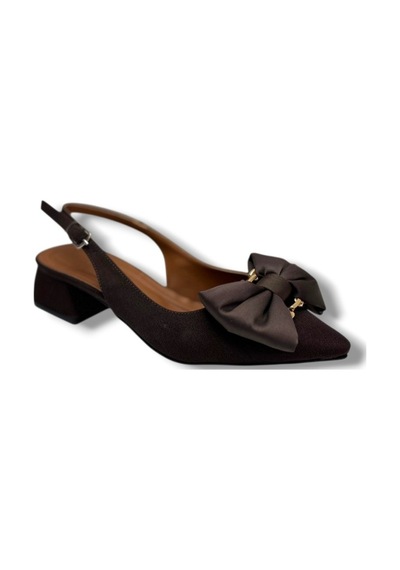 C-shoes Mr151-26 Saten Tokalı Fiyonk Kısa Kare Topuk Arkası Açık Kadın Ayakkabı Kahverengi C-shoes Mr151-26 Saten Tokalı Fiyonk Kısa Kare Topuk Arkası Açık Kadın Ayakkabı Kahverengi