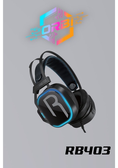 E-sport Uyumlu 7.1 Siyah Rgb Profosyonel Mikrofonlu Kablolu Gaming Kulaklık Rb403