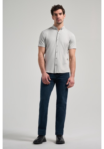 İmza Gri Uzun Kol Düz Örme Düğmeli Yaka Cepsiz Pamuklu Classic Slim Fit Gömlek 1004250152 100 Gri İmza Gri Uzun Kol Düz Örme Düğmeli Yaka Cepsiz Pamuklu Classic Slim Fit Gömlek 1004250152 100 Gri