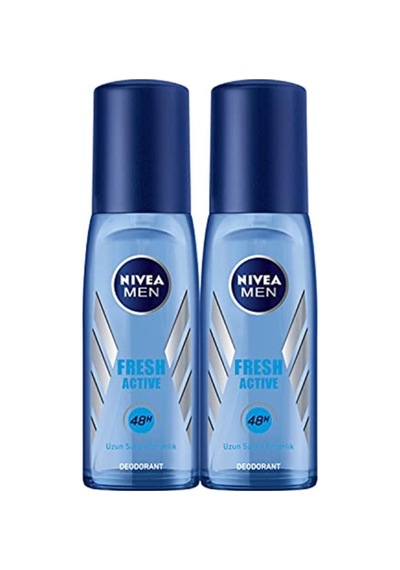 Men Fresh Active Erkek Pump Sprey Deodorant 2 Adetx 75 Ml