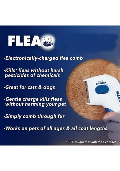 Flea Doctor Kedi Ve Köpekler İçin Pilli Pire Tarağı