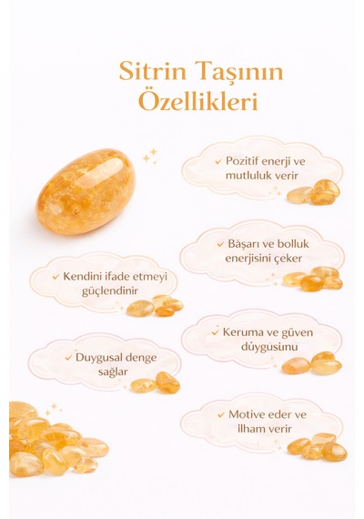Doğal Taş Hayat Ağaci Dekoratif Biblo- Enerji Ağaci Sitrin Taşı