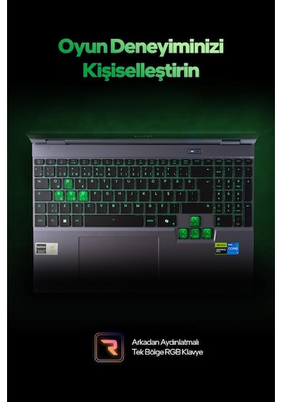 Game Garaj Slayer X7t2-5060 C4 Intel Core İ7 14650hx 32gb Ram 1tb Ssd Rtx5060 15.3" 165hz Qhd+ Ips Freedos Gaming Laptop