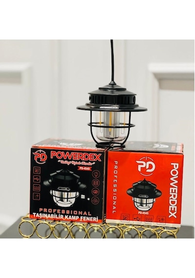 Powerdex Pd-4545 Taşınabilir Şarjlı Kamp Lambası Siyah